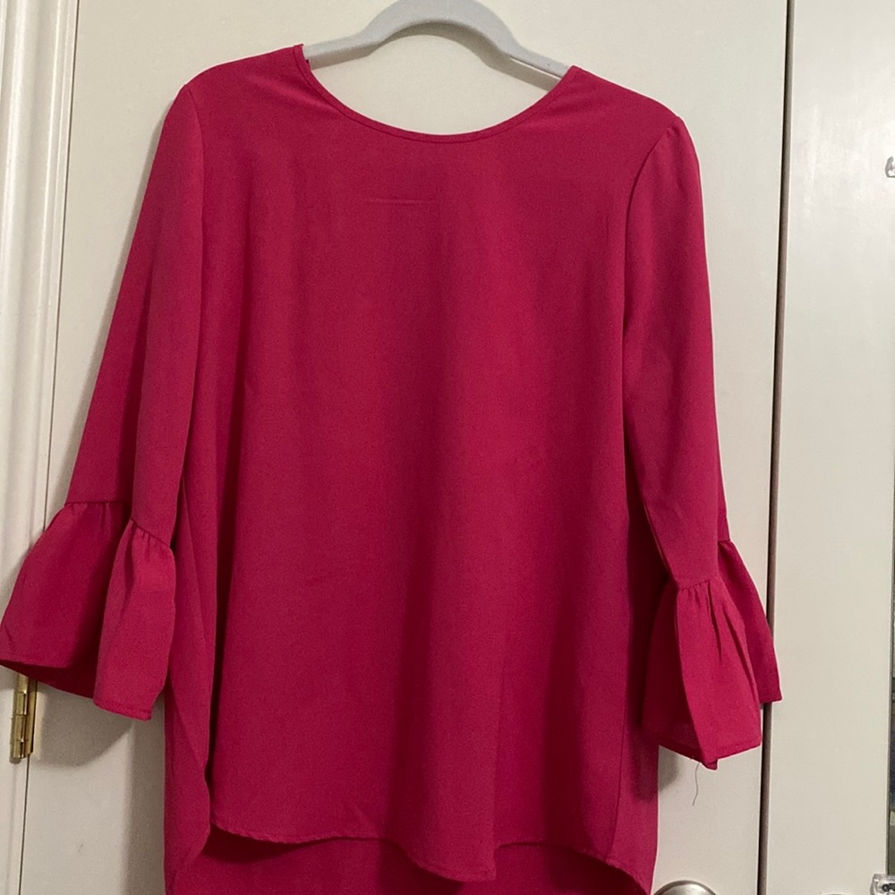 Pink 3/4 Sleeve Blouse | Size M